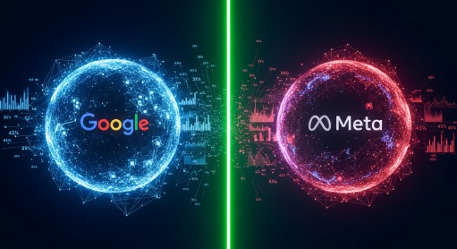 Google Ads versus Meta Ads comparison showing lead generation performance metrics and ROI for South Florida businesses